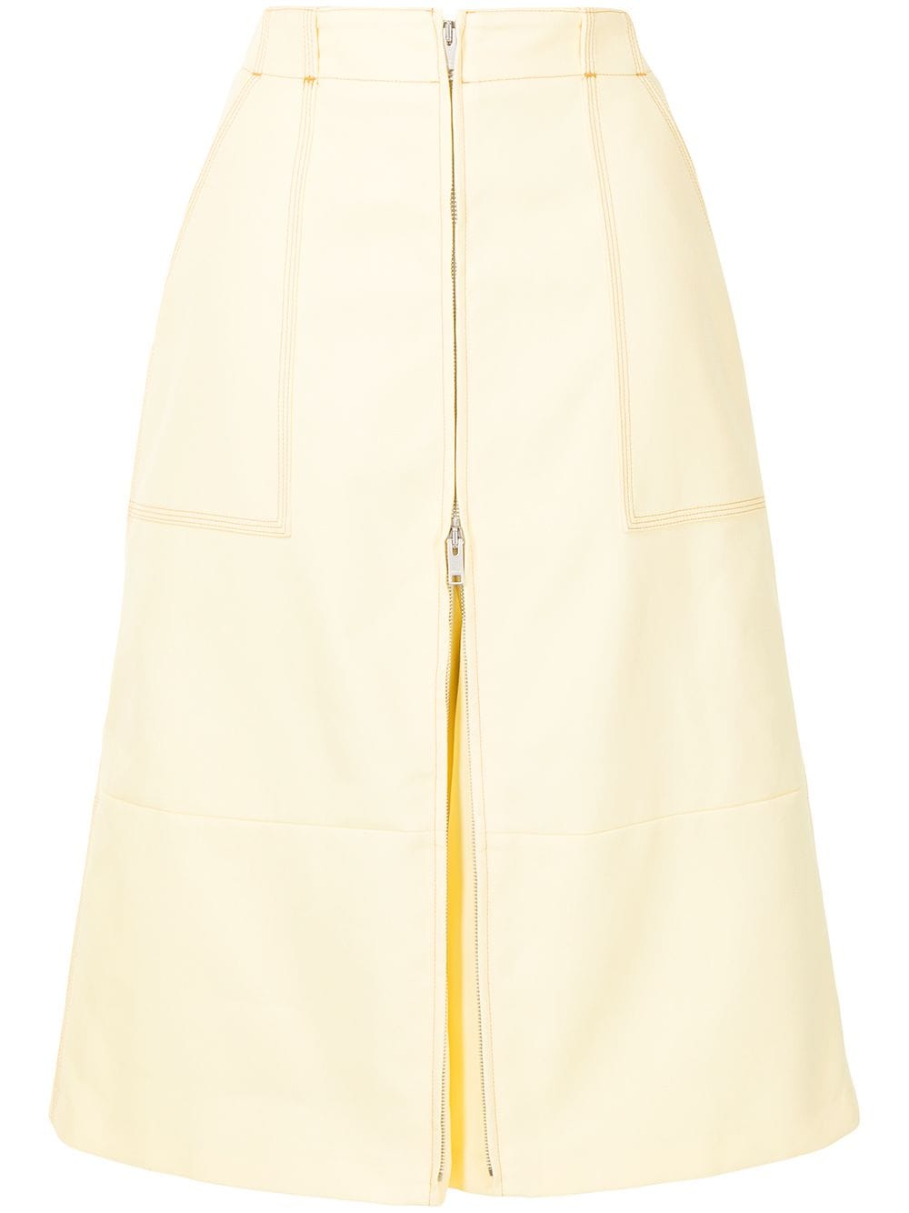 AMBUSH A-line midi skirt - Yellow von AMBUSH