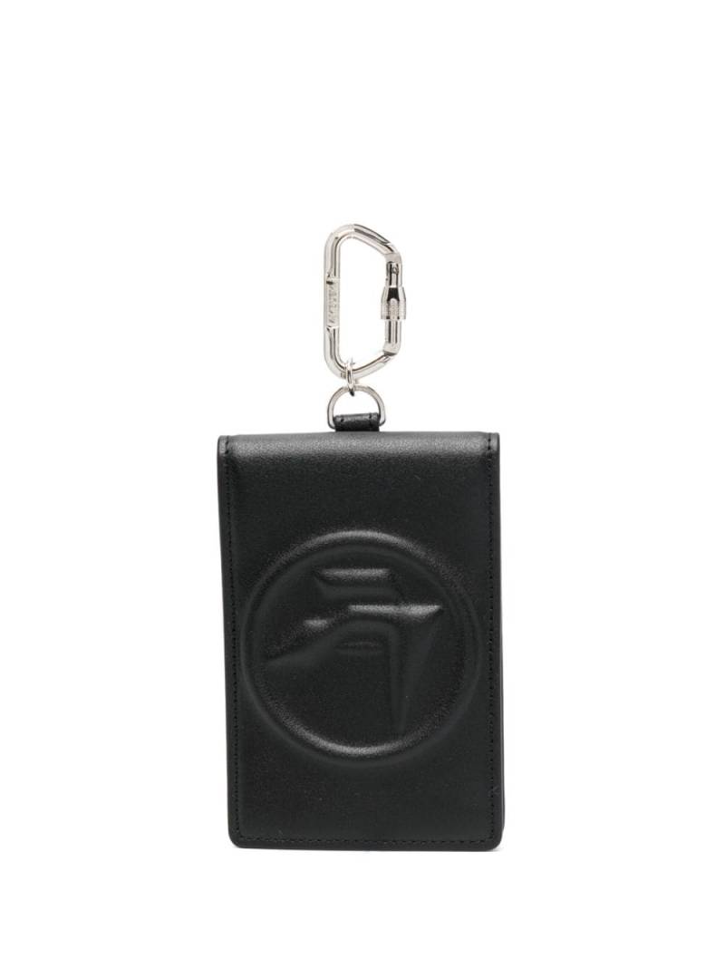 AMBUSH Amblem logo-embossed leather cardholder - Black von AMBUSH