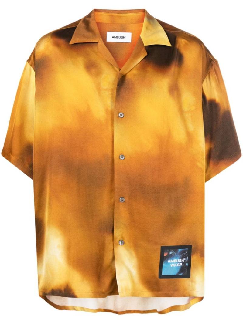 AMBUSH short-sleeved bowling shirt - Yellow von AMBUSH