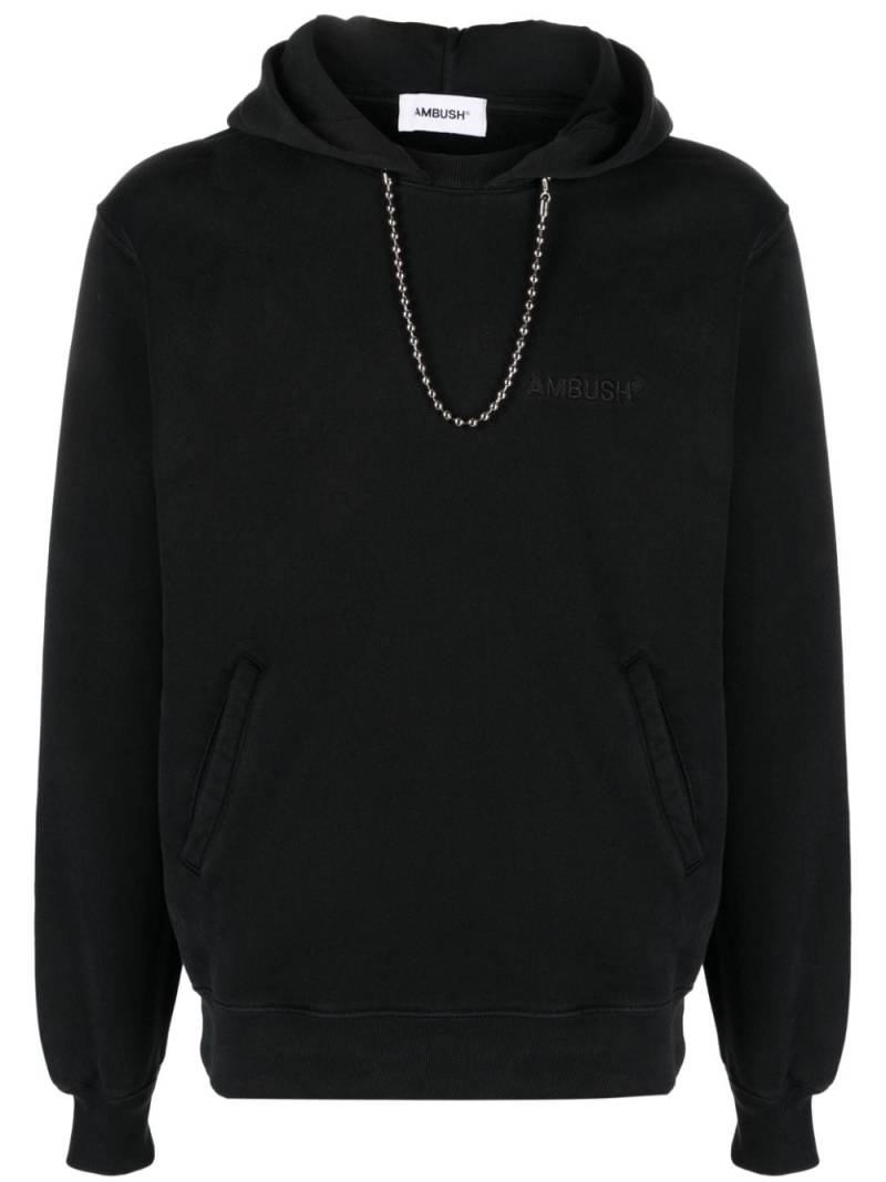 AMBUSH Ballchain cotton hoodie - Black von AMBUSH