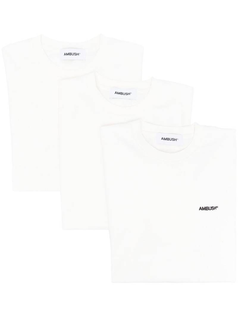 AMBUSH Cloud Dancer cotton T-shirts - White von AMBUSH