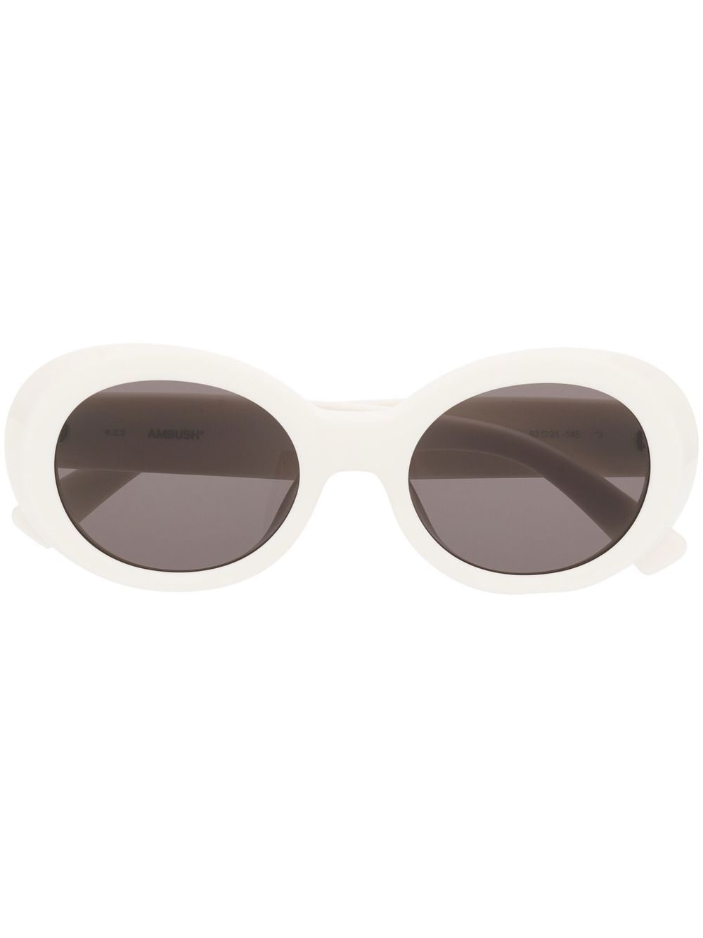 Ambush Eyewear Kurt oval-frame sunglasses - White von Ambush Eyewear