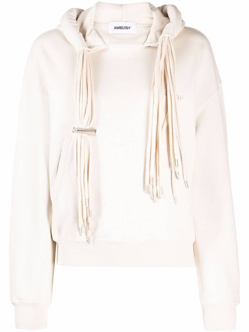 AMBUSH Multi Cord cotton hoodie - Neutrals von AMBUSH