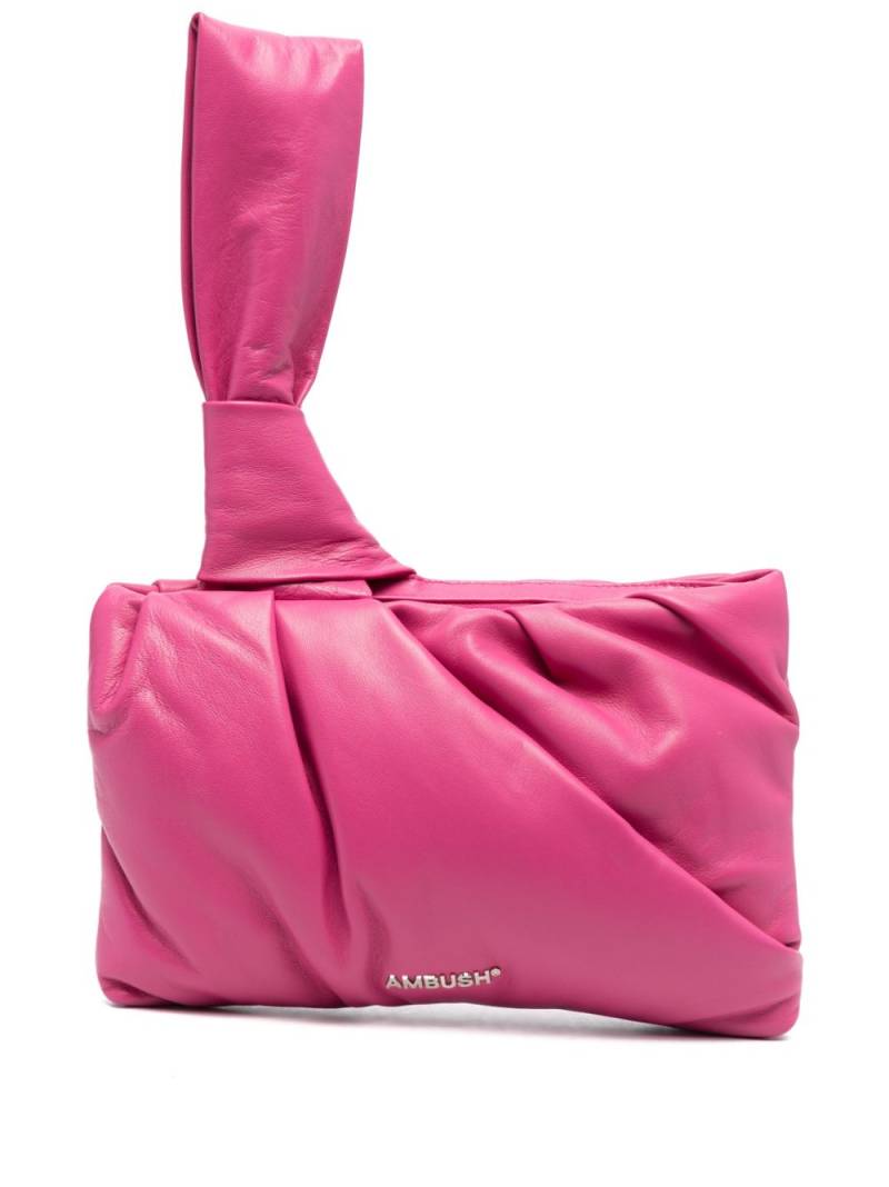 AMBUSH Nejiri leather clutch bag - Pink von AMBUSH