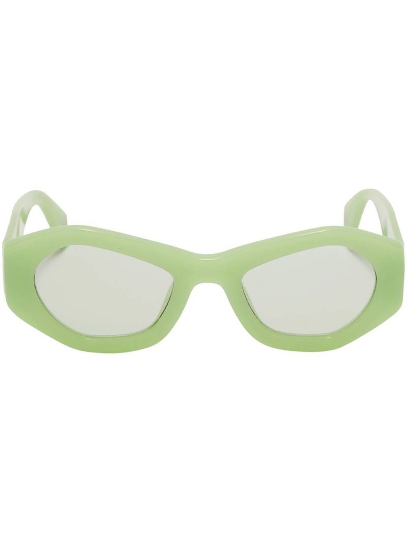 Ambush Eyewear Pryzma geometric-frame sunglasses - Green von Ambush Eyewear