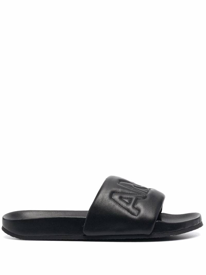 AMBUSH logo-quilted slides - Black von AMBUSH