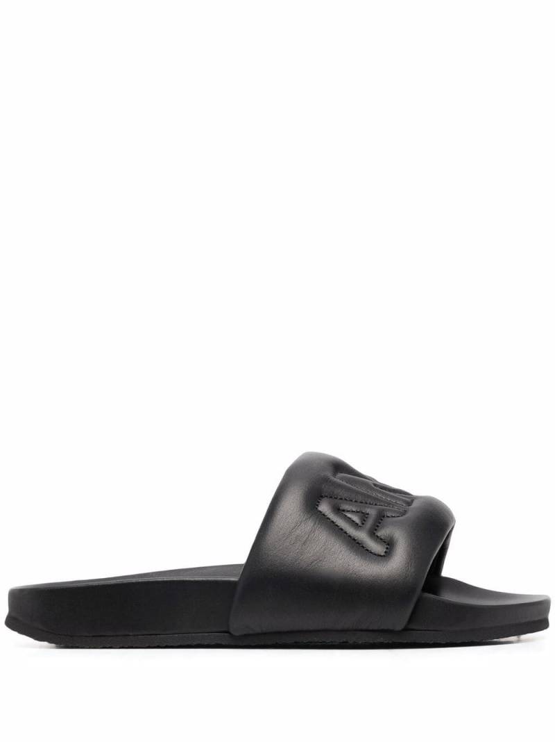 AMBUSH logo-quilted slides - Black von AMBUSH