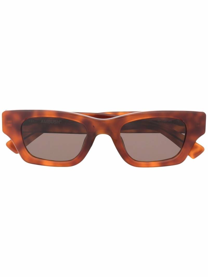 Ambush Eyewear Ray square-frame sunglasses - Brown von Ambush Eyewear