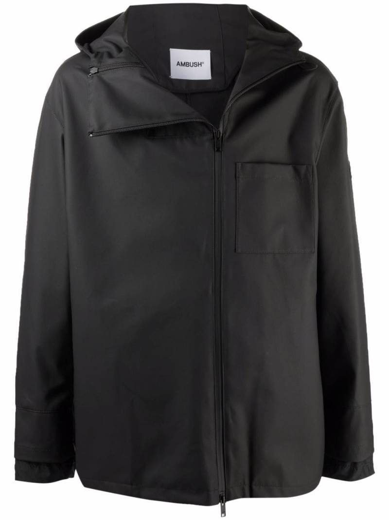 AMBUSH coated zip-front jacket - Black von AMBUSH