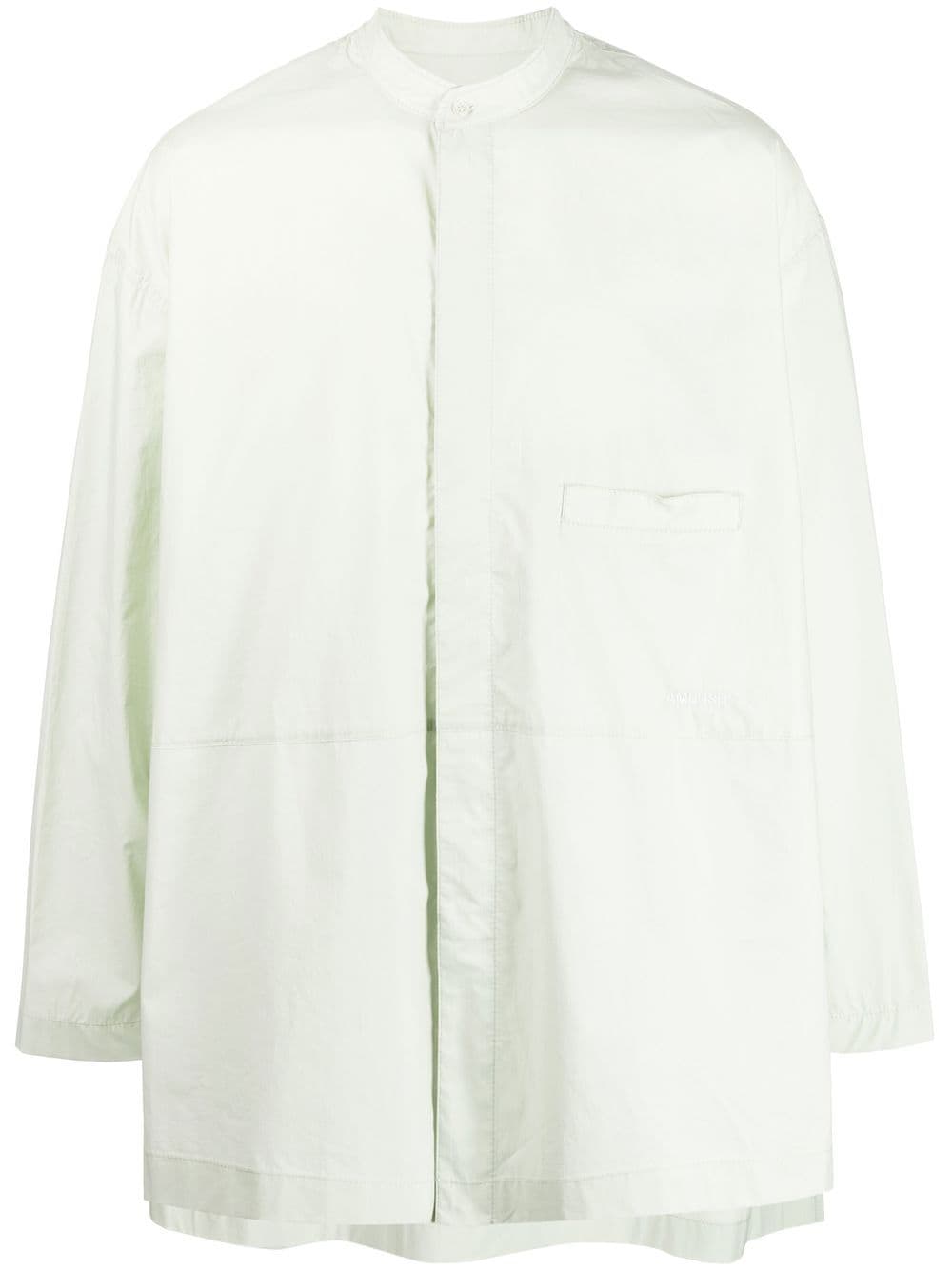 AMBUSH band-collar cotton shirt - Green von AMBUSH