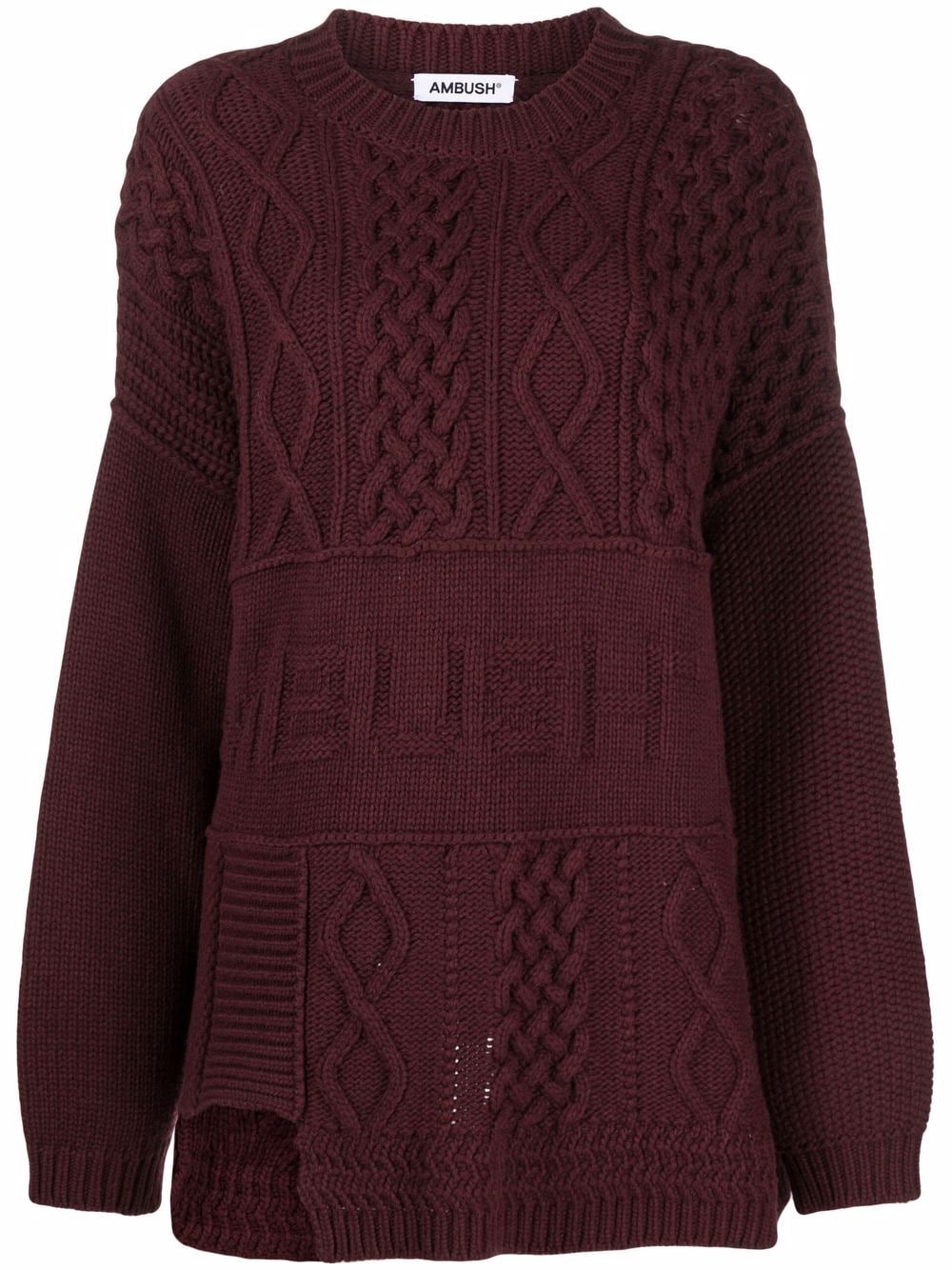 AMBUSH cable-knit jumper - Red von AMBUSH