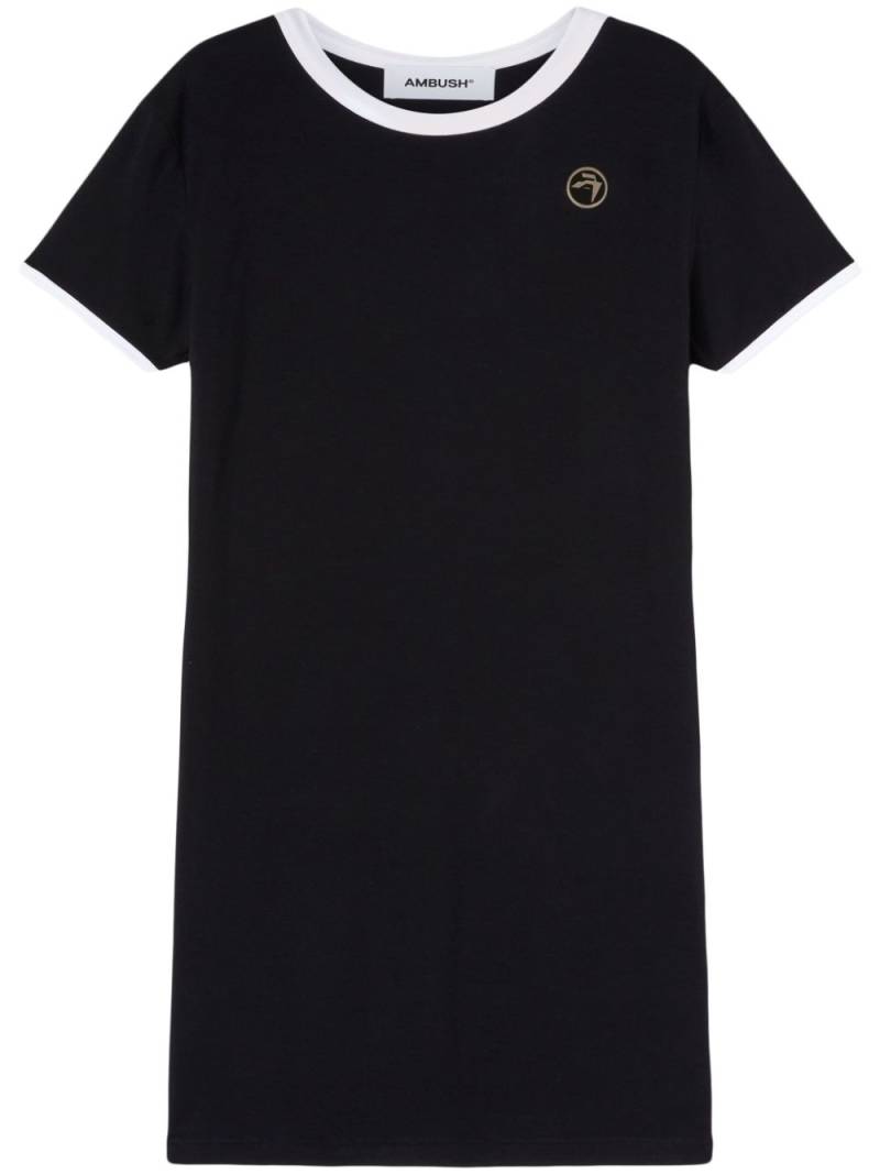 AMBUSH contrast-trim ribbed minidress - Black von AMBUSH