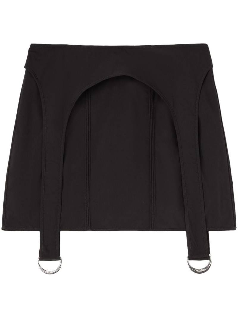 AMBUSH corset mini skirt - Black von AMBUSH