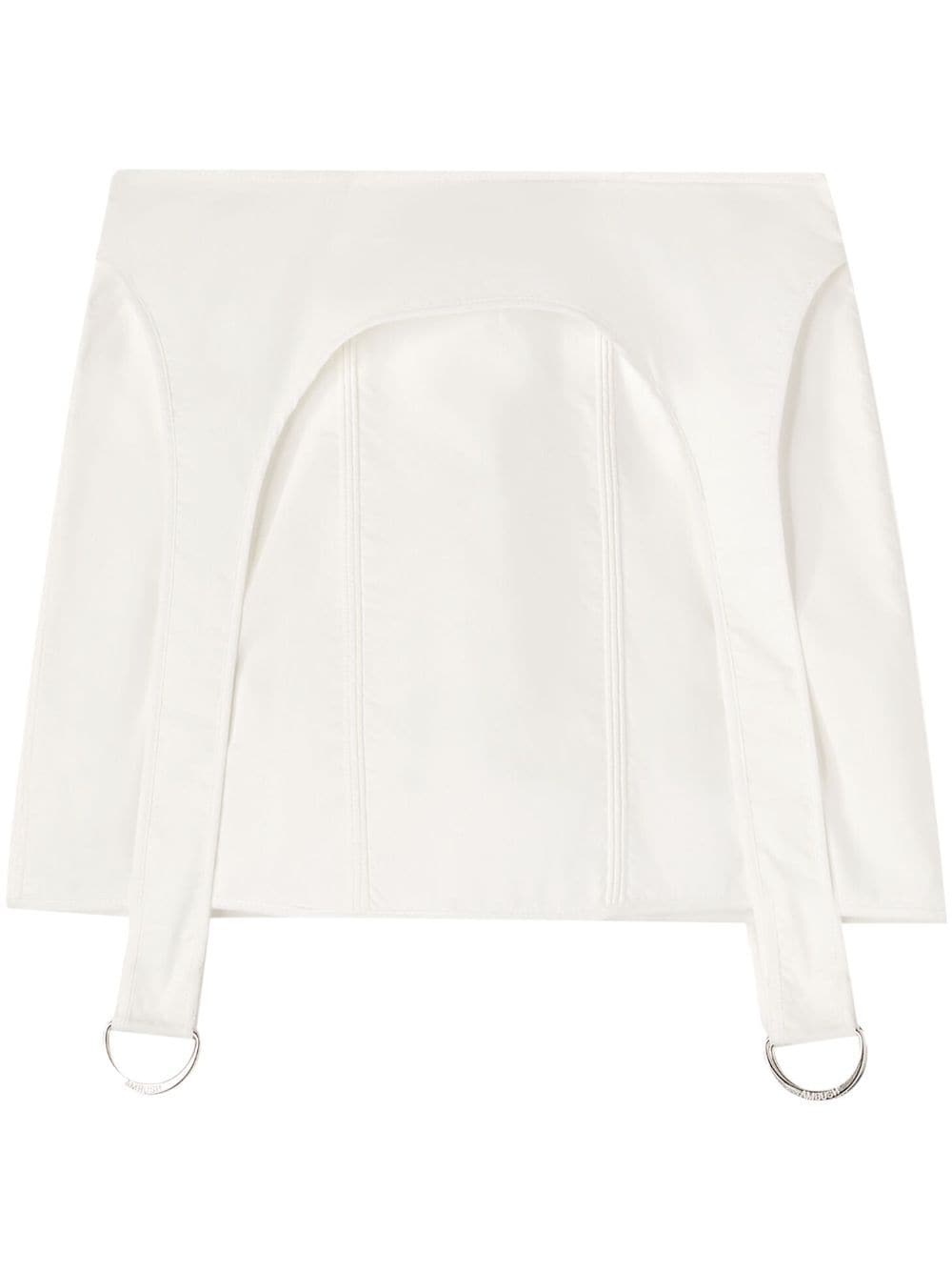 AMBUSH corset mini skirt - White von AMBUSH