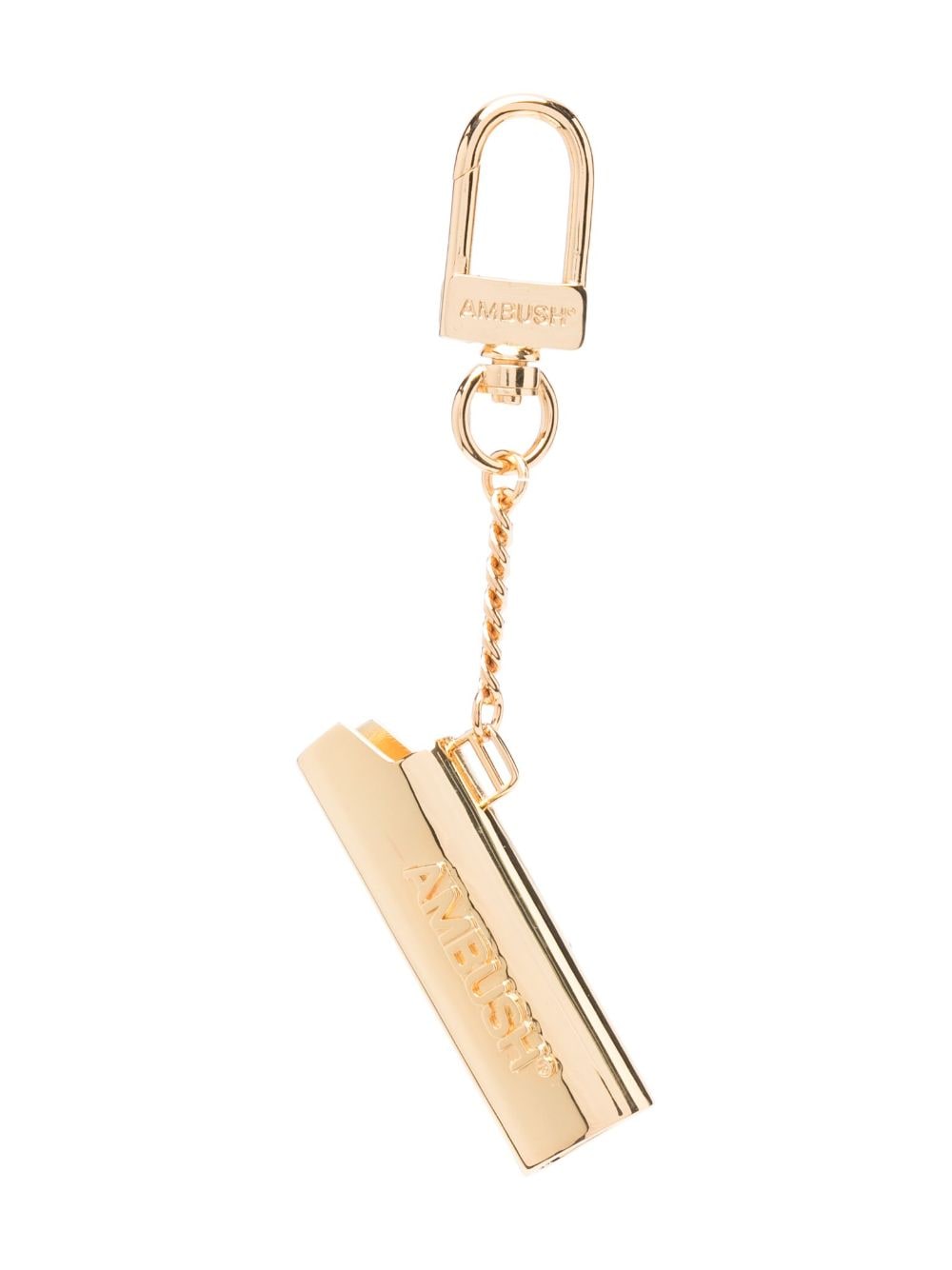 AMBUSH debossed-logo lighter case key chain - Gold von AMBUSH