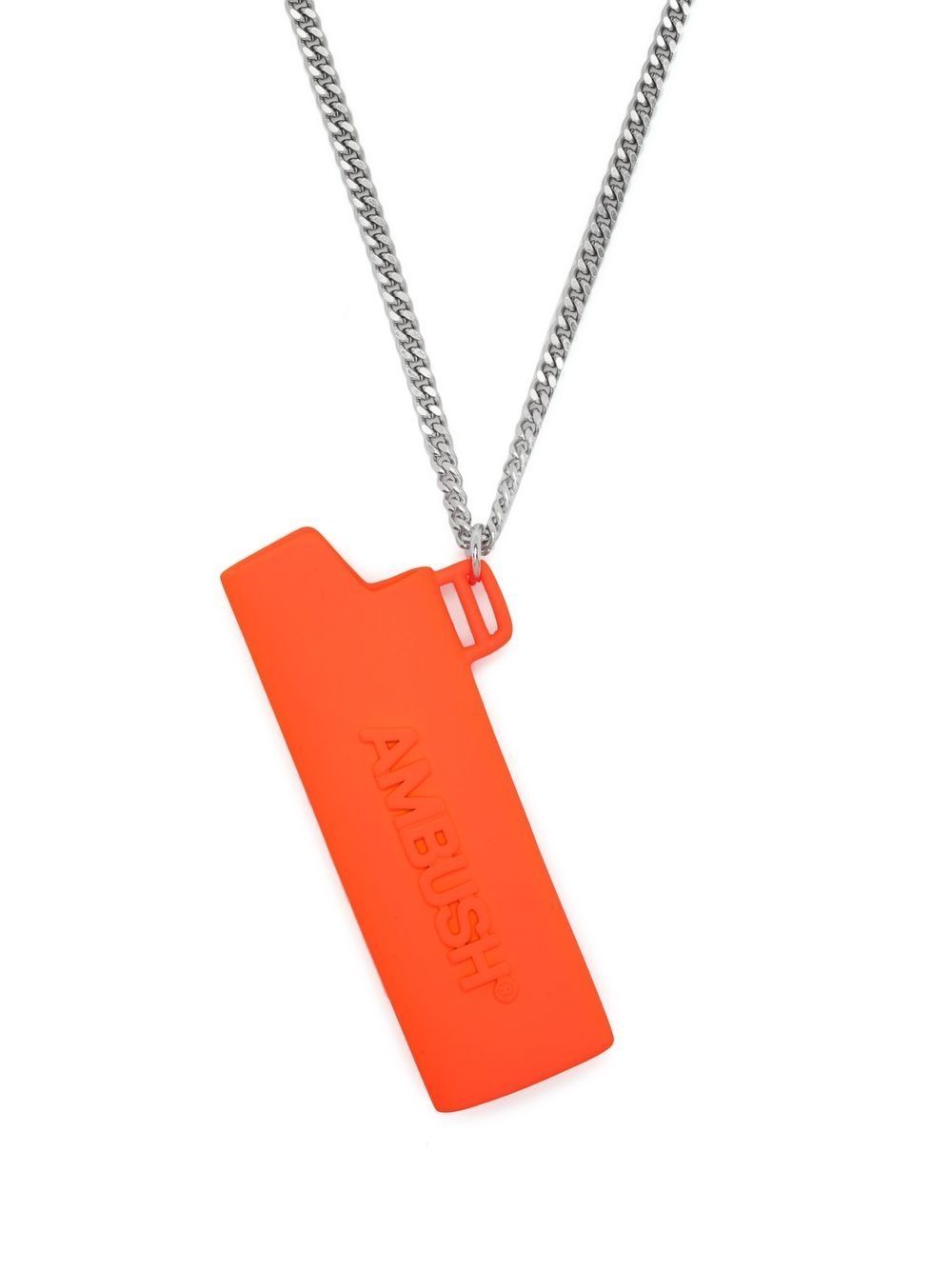 AMBUSH debossed-logo whistle necklace - Orange von AMBUSH