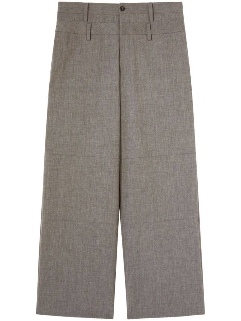 AMBUSH double belted wide leg trouser - Grey von AMBUSH