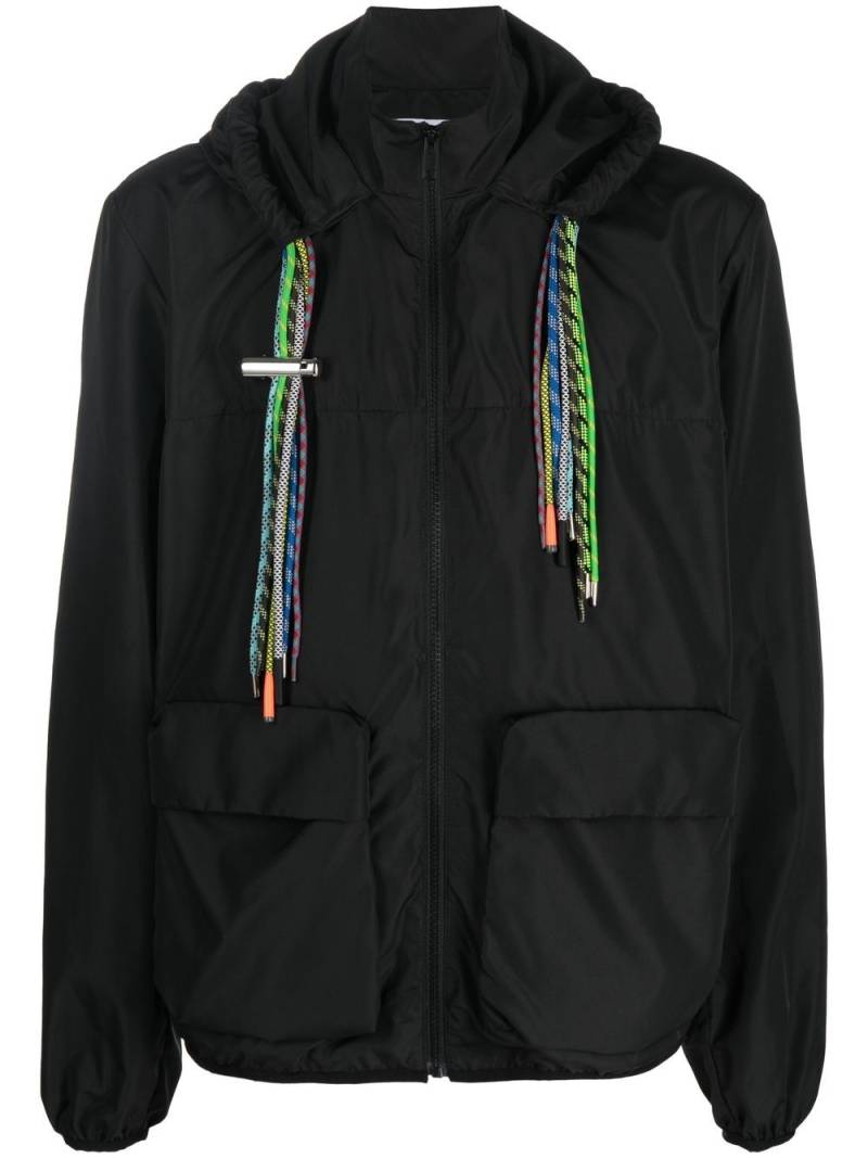 AMBUSH drawstring hooded jacket - Black von AMBUSH