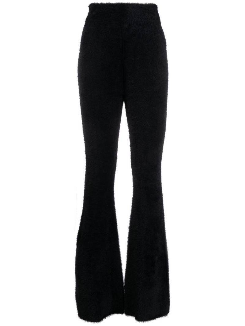 AMBUSH flared-leg high-waisted trousers - Black von AMBUSH