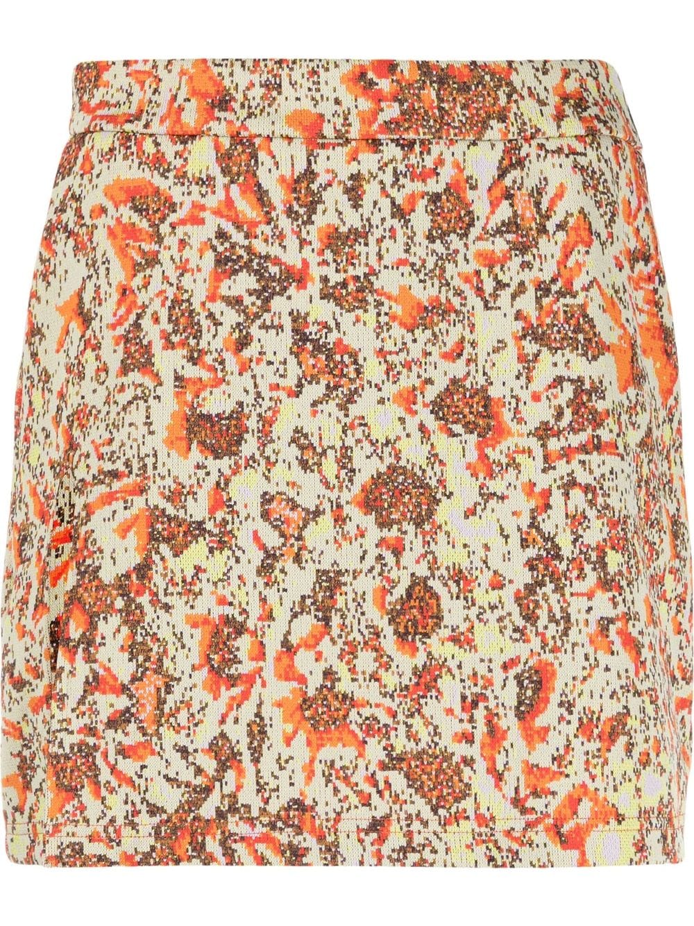 AMBUSH floral jacquard mini skirt - Neutrals von AMBUSH