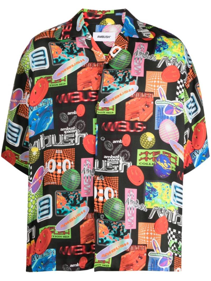 AMBUSH graphic-print short-sleeve shirt - Black von AMBUSH