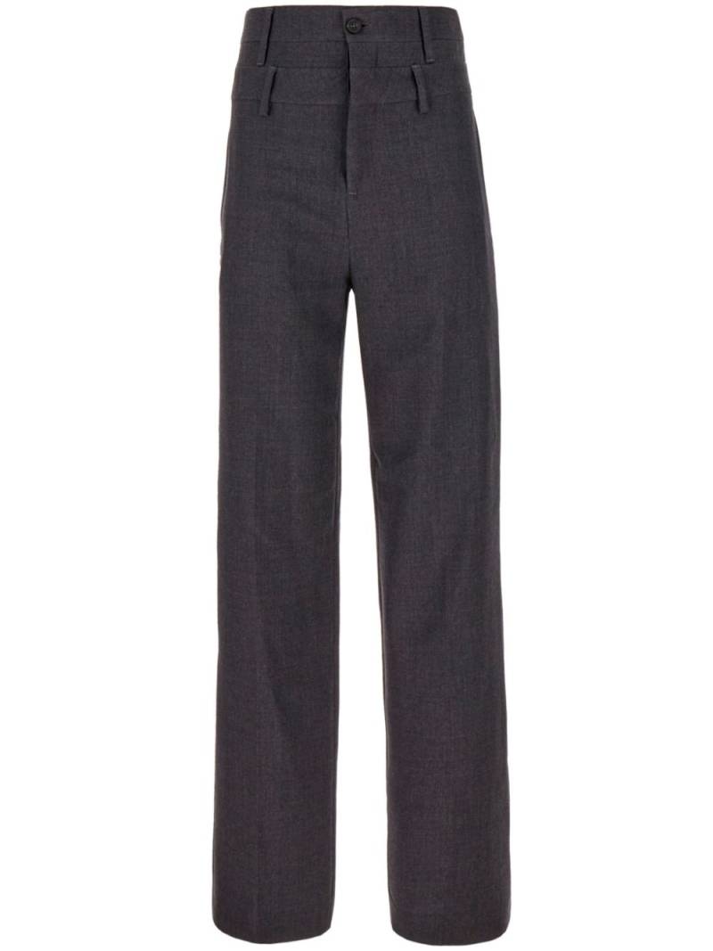 AMBUSH high-waisted virgin-wool trousers - Grey von AMBUSH