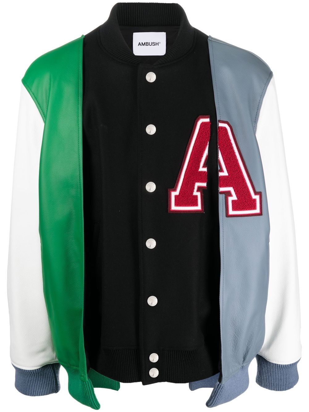 AMBUSH layered varsity jacket - Black von AMBUSH