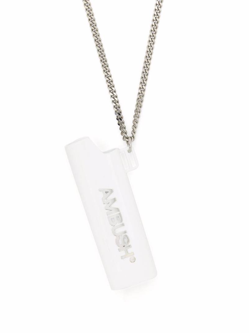 AMBUSH lighter case pendant necklace - White von AMBUSH