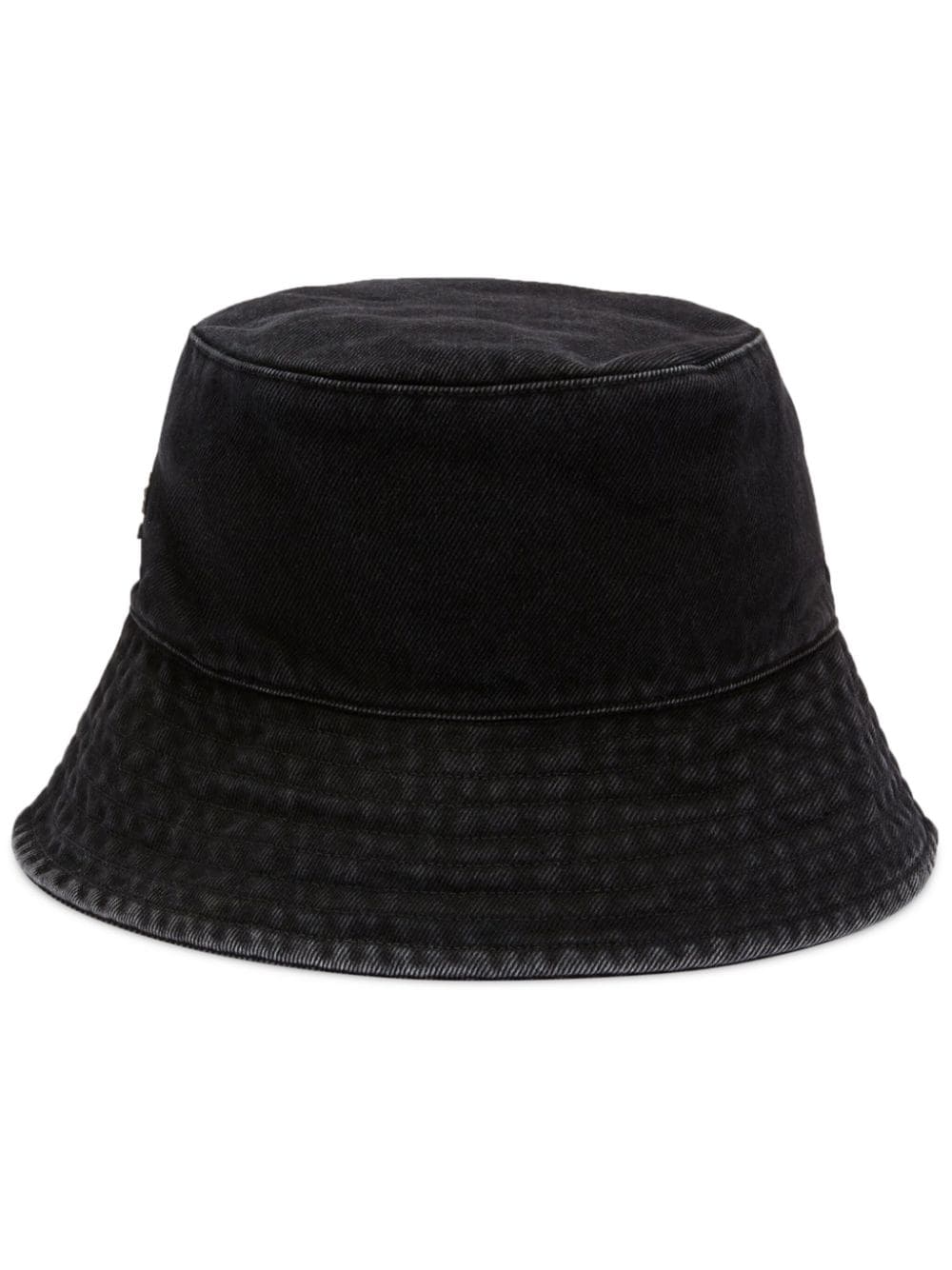 AMBUSH logo-appliqué denim bucket hat - Black von AMBUSH