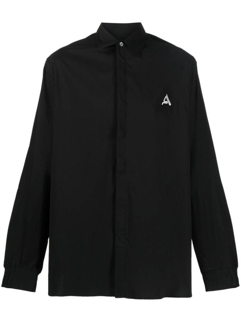 AMBUSH logo-embroidered cotton shirt - Black von AMBUSH