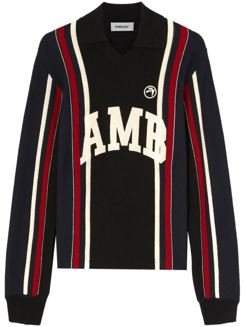 AMBUSH logo-embroidered jumper - Black von AMBUSH