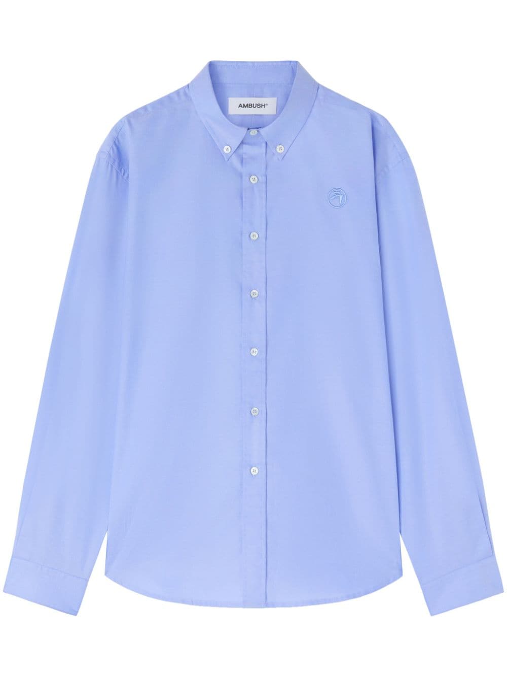 AMBUSH logo-embroidered shirt - Blue von AMBUSH