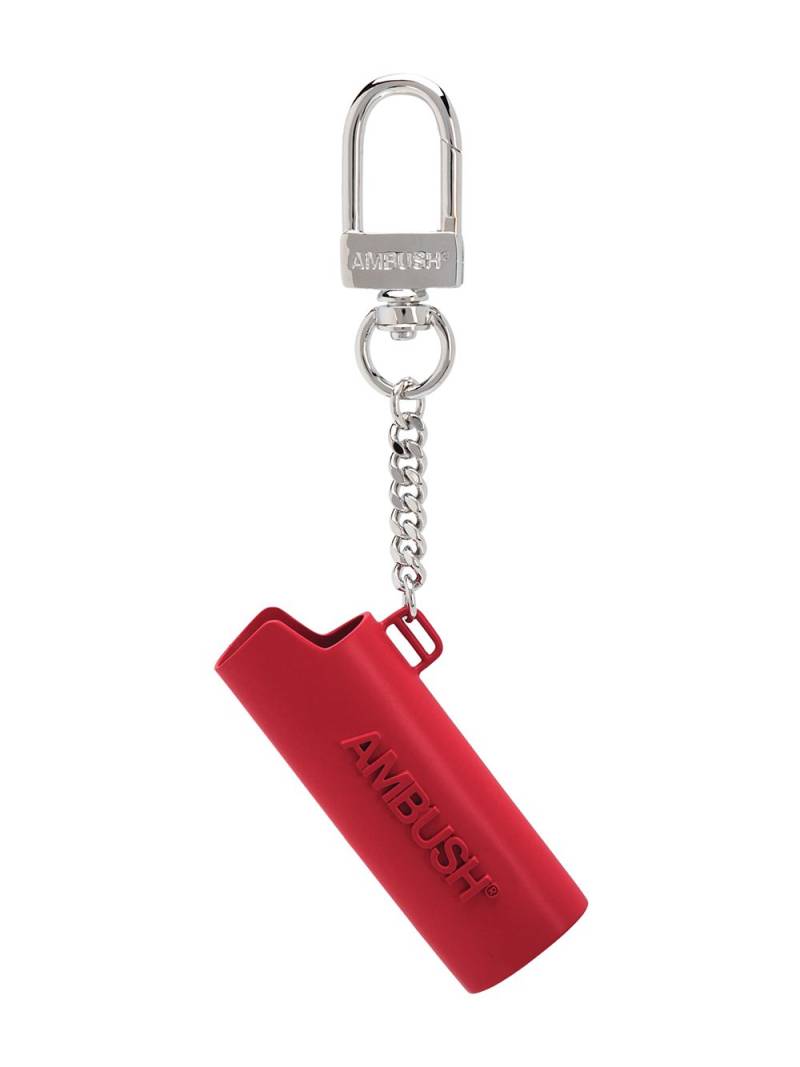 AMBUSH logo lighter case keychain - Red von AMBUSH