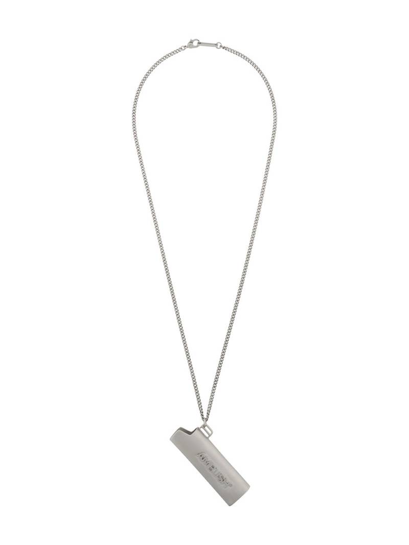 AMBUSH logo lighter case necklace - Silver von AMBUSH