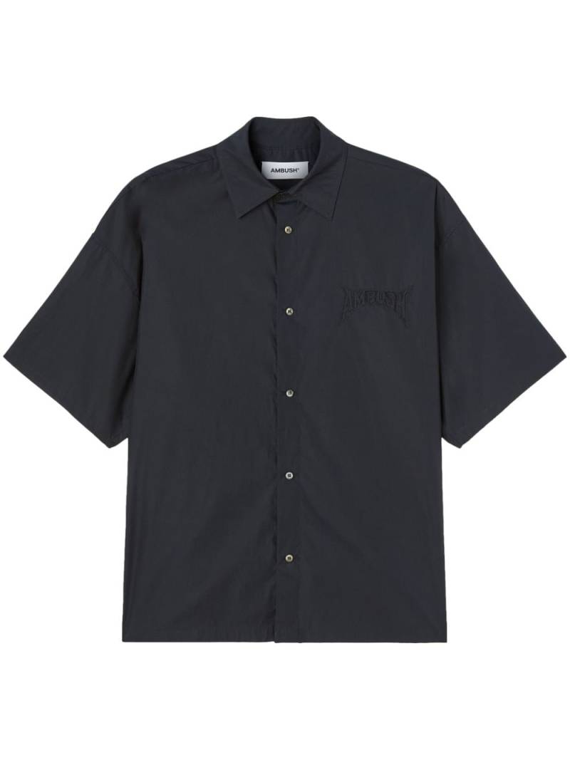 AMBUSH logo-patch cotton shirt - Black von AMBUSH