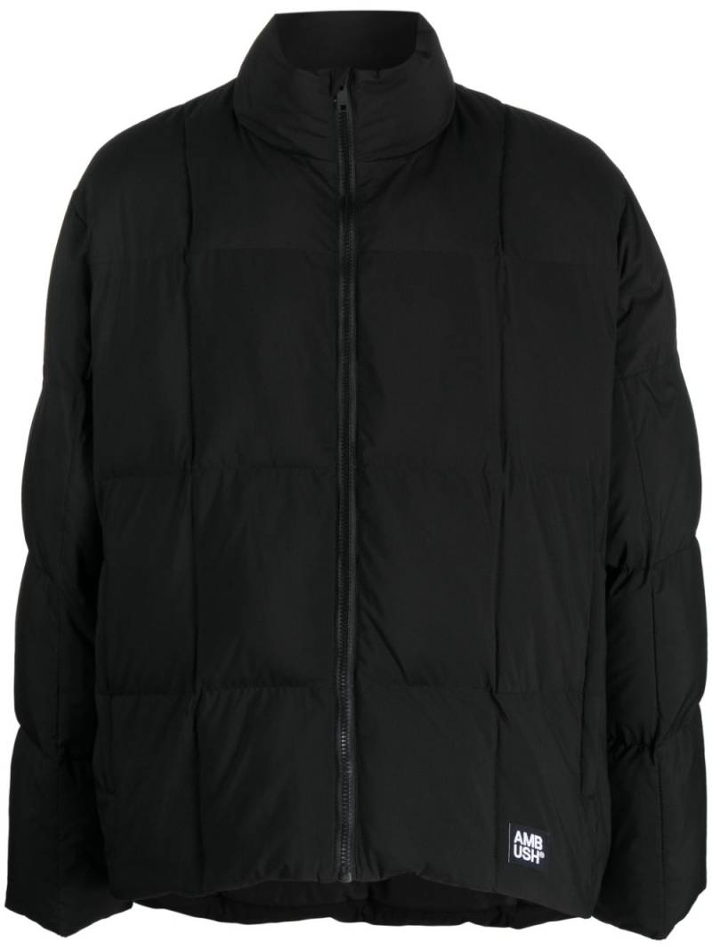 AMBUSH logo-patch padded jacket - Black von AMBUSH