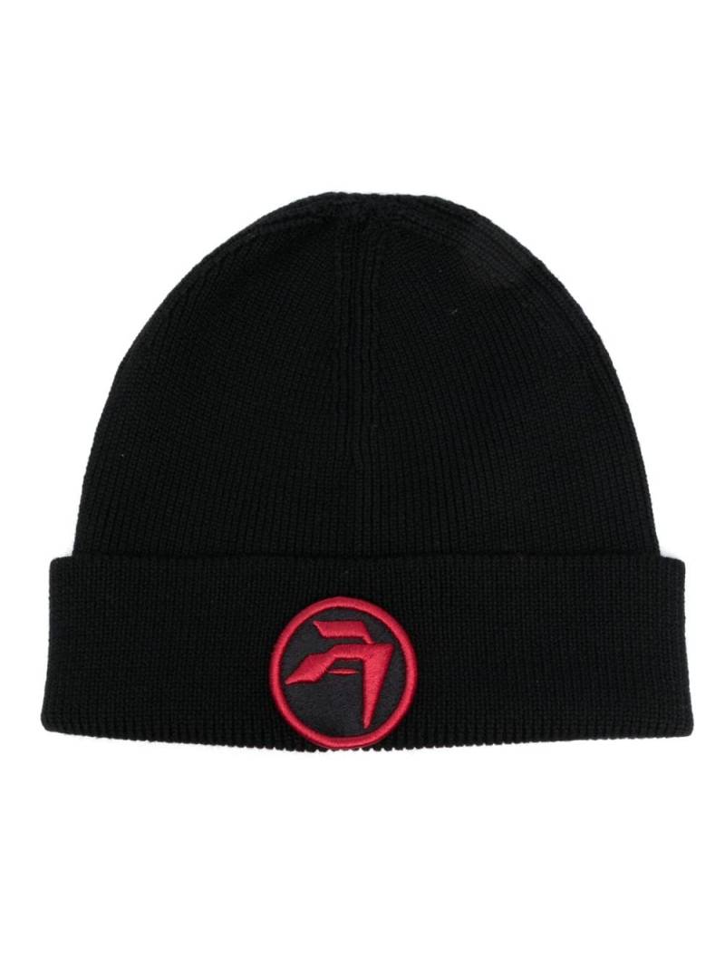 AMBUSH logo-patch wool beanie - Black von AMBUSH