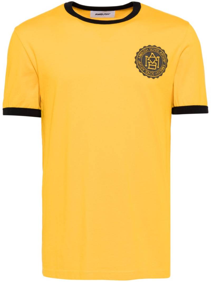 AMBUSH logo-print T-shirt - Yellow von AMBUSH