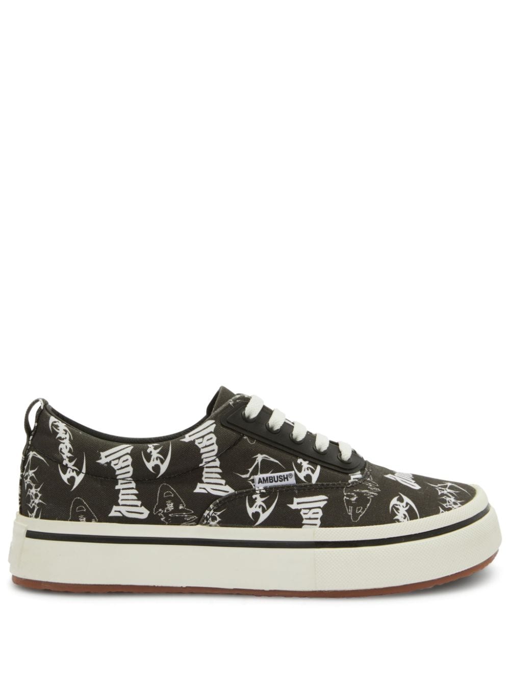 AMBUSH logo-print canvas sneakers - Black von AMBUSH