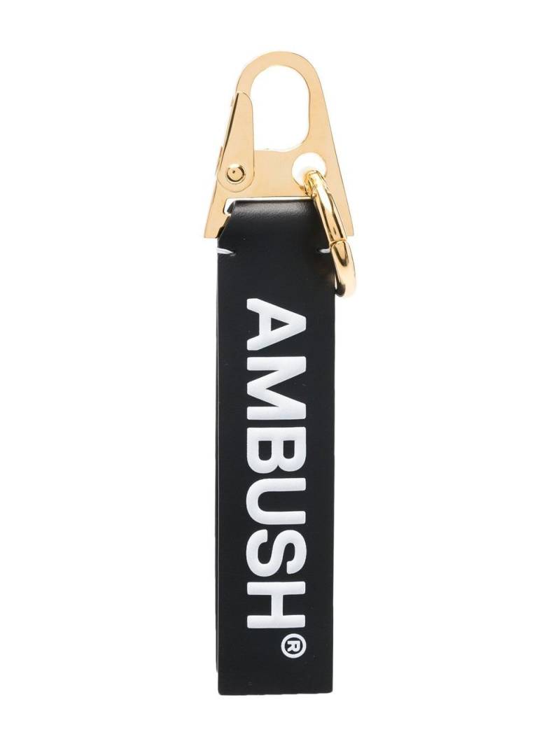 AMBUSH logo-print leather keyholder - Black von AMBUSH