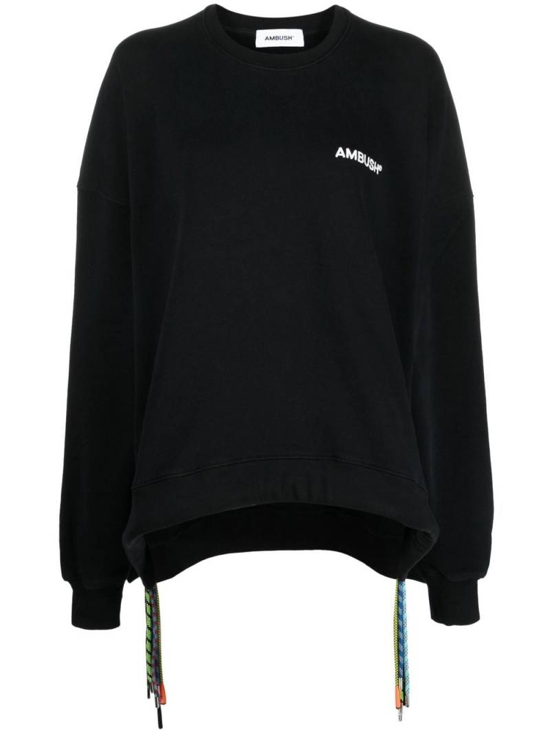 AMBUSH logo-print long-sleeve sweatshirt - Black von AMBUSH