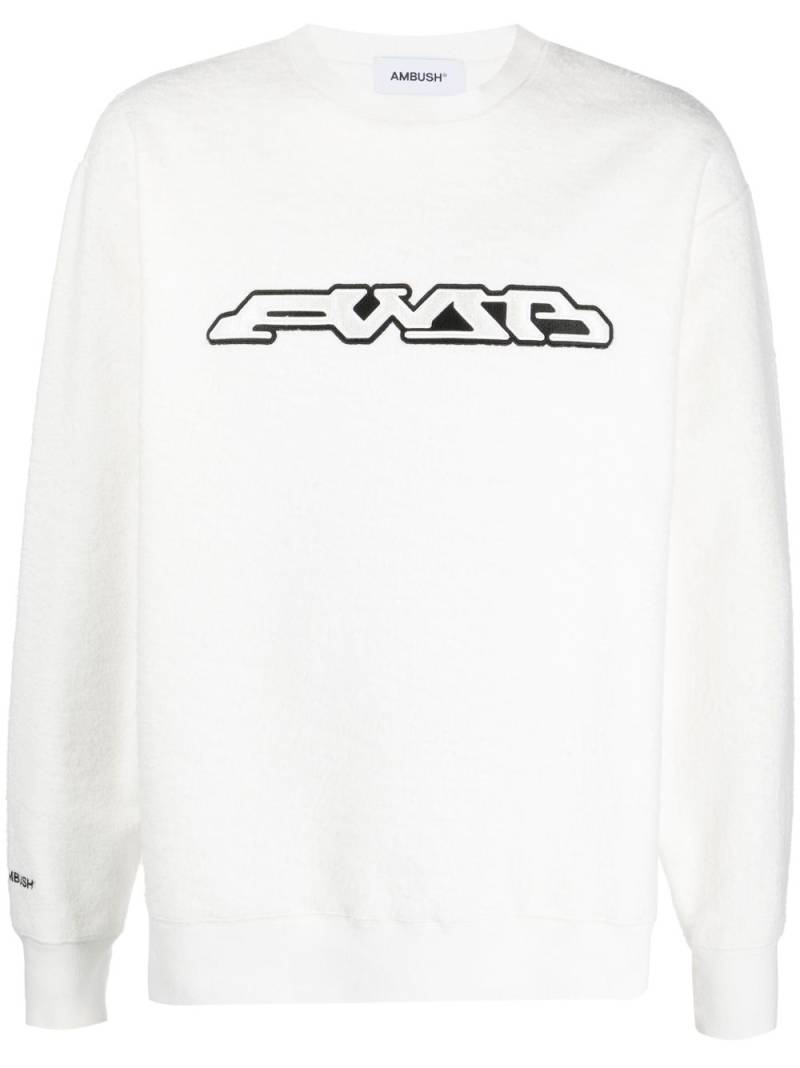 AMBUSH logo-print long sleeves sweatshirt - White von AMBUSH