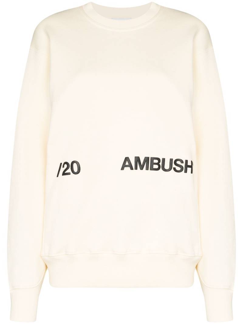 AMBUSH logo-print sweatshirt - White von AMBUSH