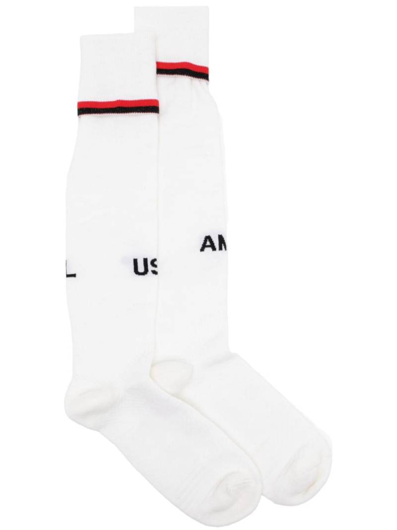 AMBUSH logo soccer socks - Neutrals von AMBUSH