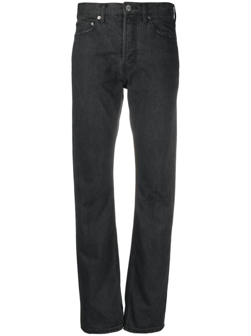 AMBUSH high-rise straight leg jeans - Black von AMBUSH