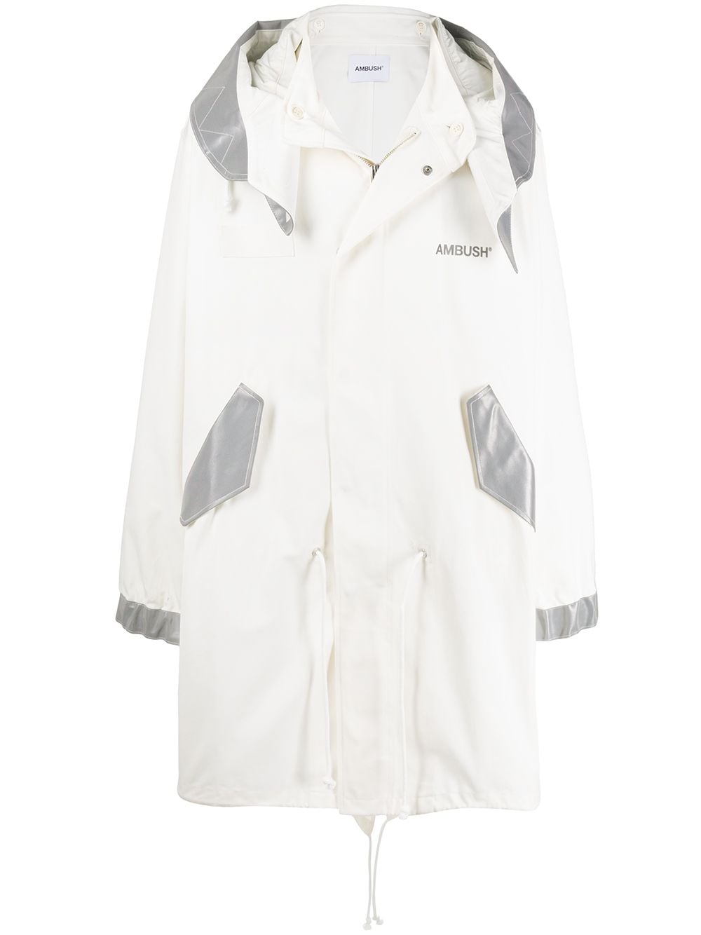 AMBUSH mod style parka coat - White von AMBUSH
