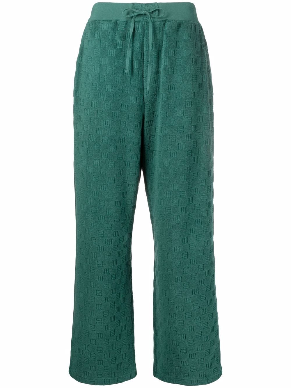 AMBUSH monogram jacquard knitted trousers - Green von AMBUSH