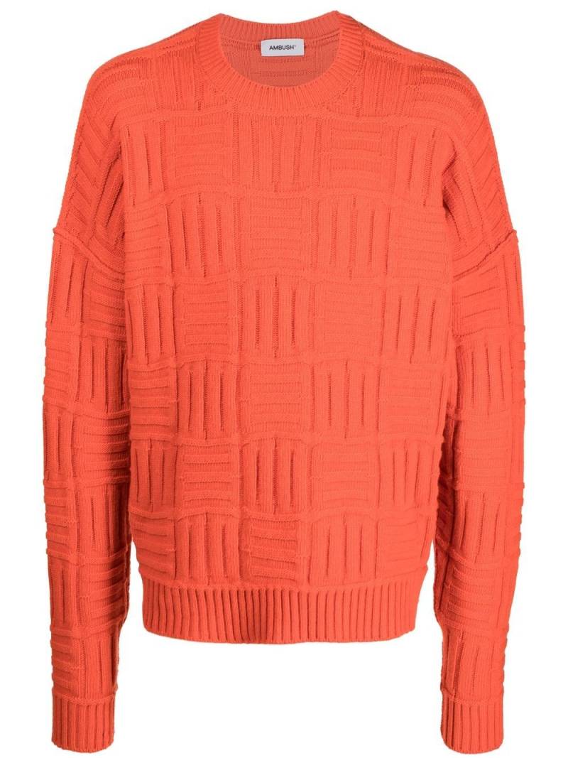 AMBUSH monogram knitted jumper - Orange von AMBUSH