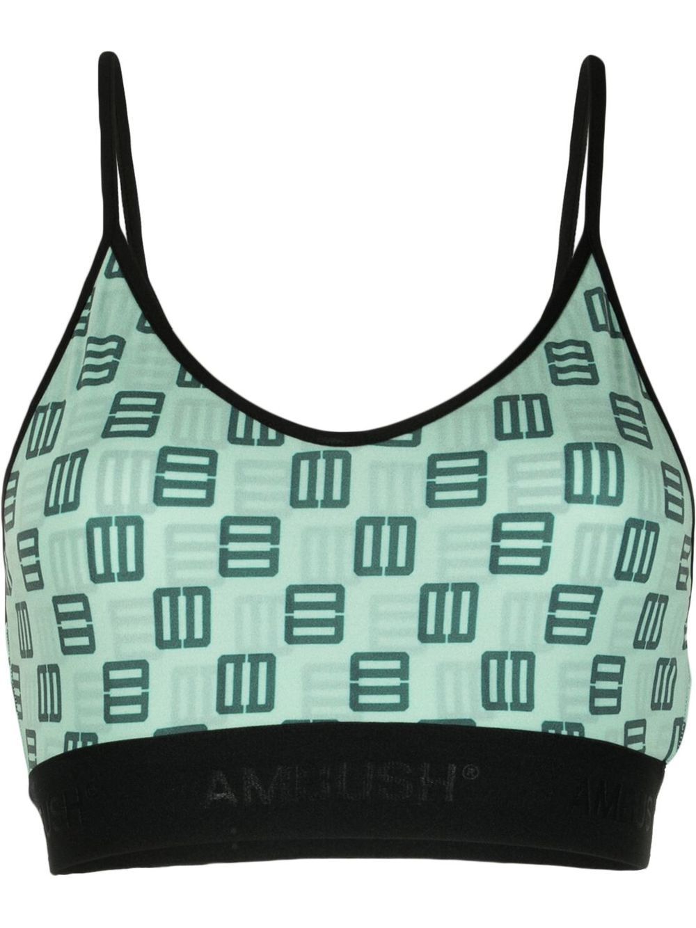 AMBUSH motif-print cropped top - Green von AMBUSH