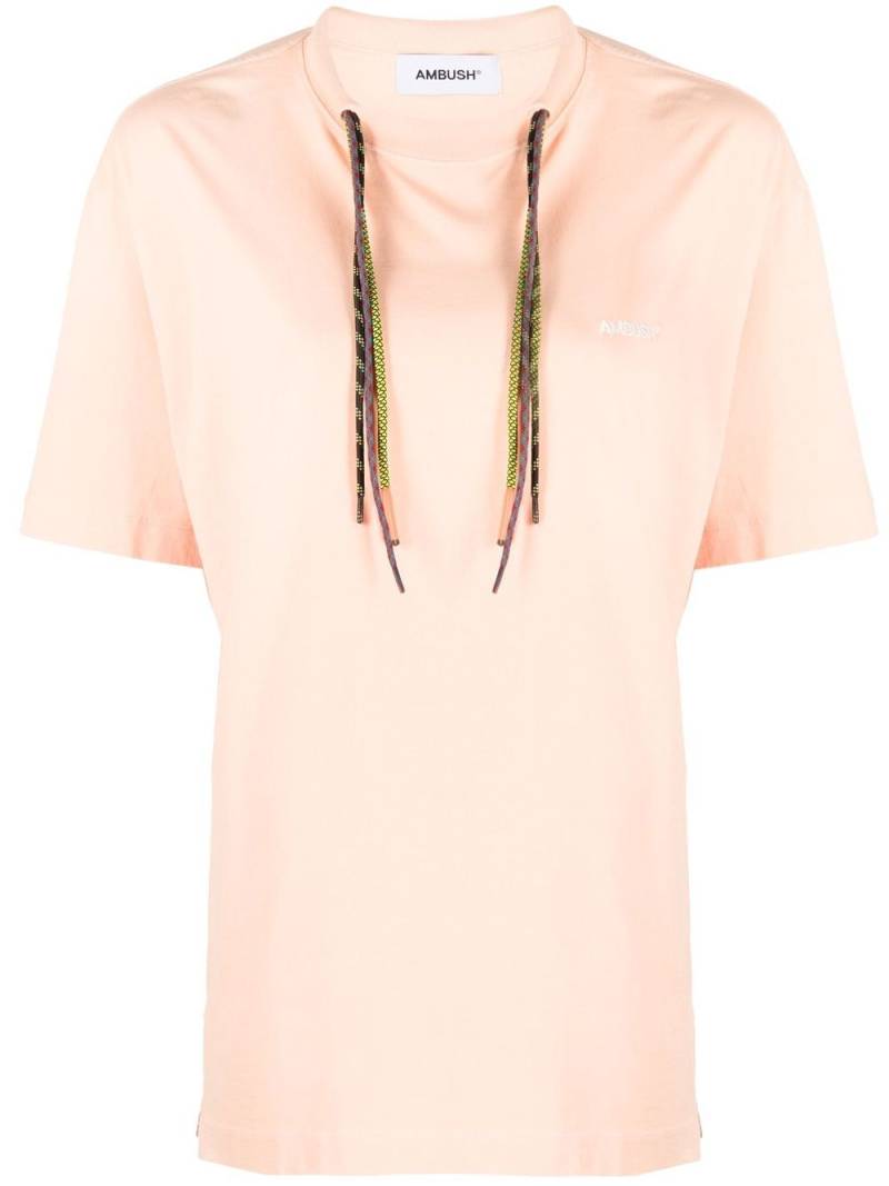 AMBUSH multi-cord logo-print T-shirt - Orange von AMBUSH